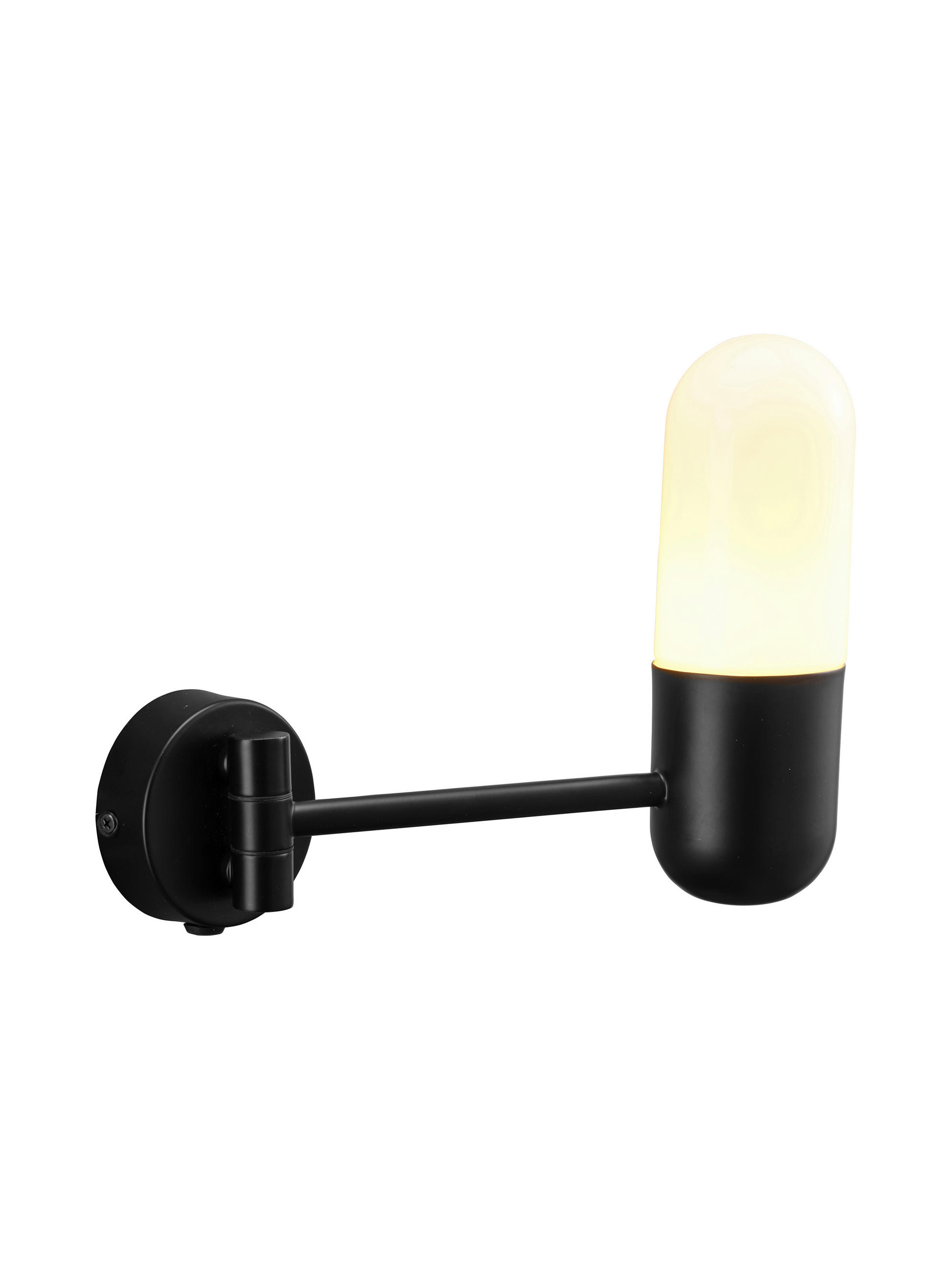 VÄGGLAMPA PR Home Zeta 8,5/21 cm   - svart, Klassisk, metall (8,5/21cm)