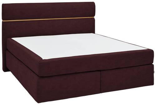 BOXSPRINGBETT 180/200 cm  in Braun, Eichefarben  - Eichefarben/Schwarz, Konventionell, Holz/Kunststoff (180/200cm) - Dieter Knoll