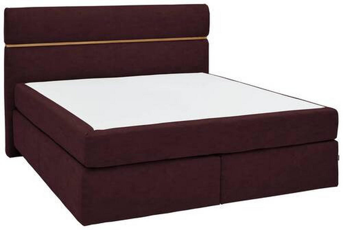 BOXSPRINGBETT 180/200 cm  in Braun, Eichefarben  - Eichefarben/Schwarz, Konventionell, Holz/Kunststoff (180/200cm) - Dieter Knoll
