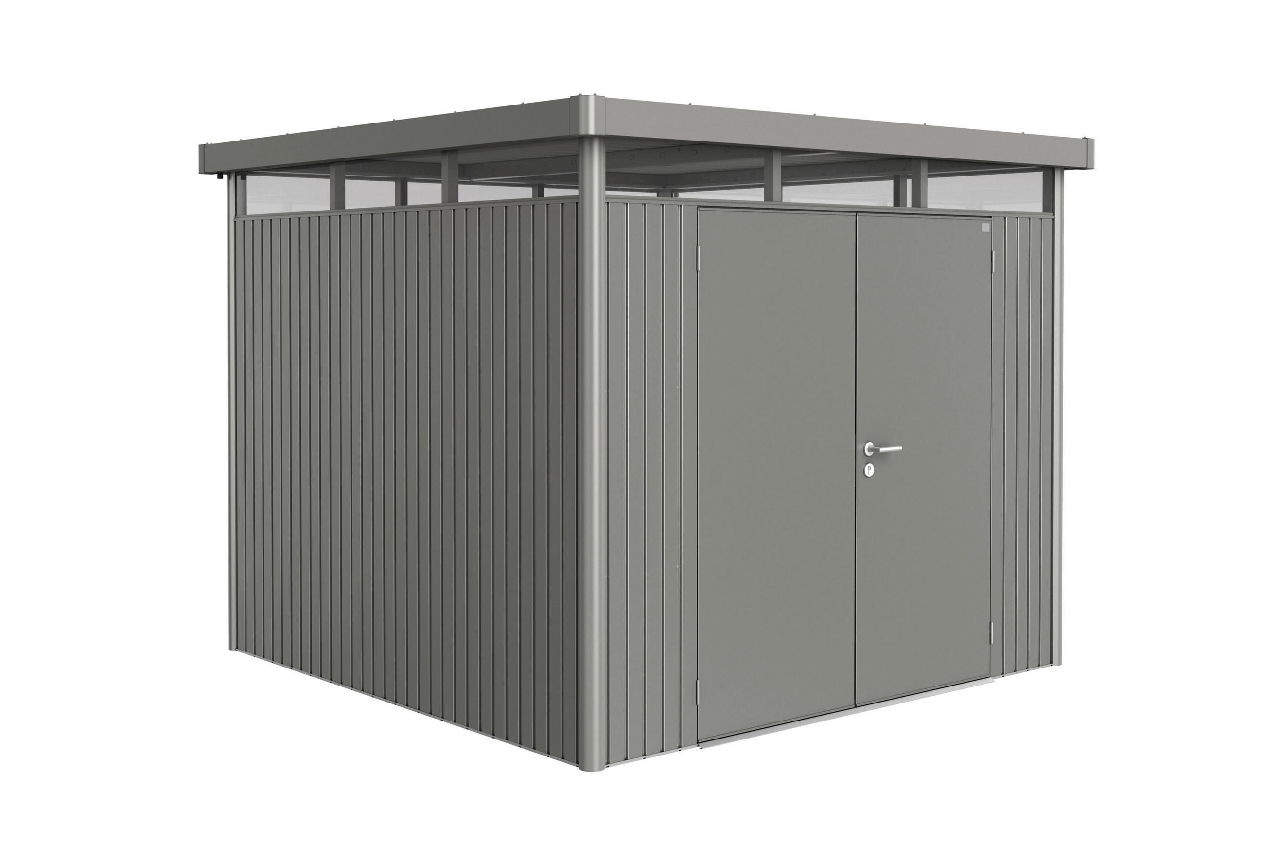 GERÄTEHAUS 275/222/275 cm  - Anthrazit, Basics, Metall (275/222/275cm) - Biohort