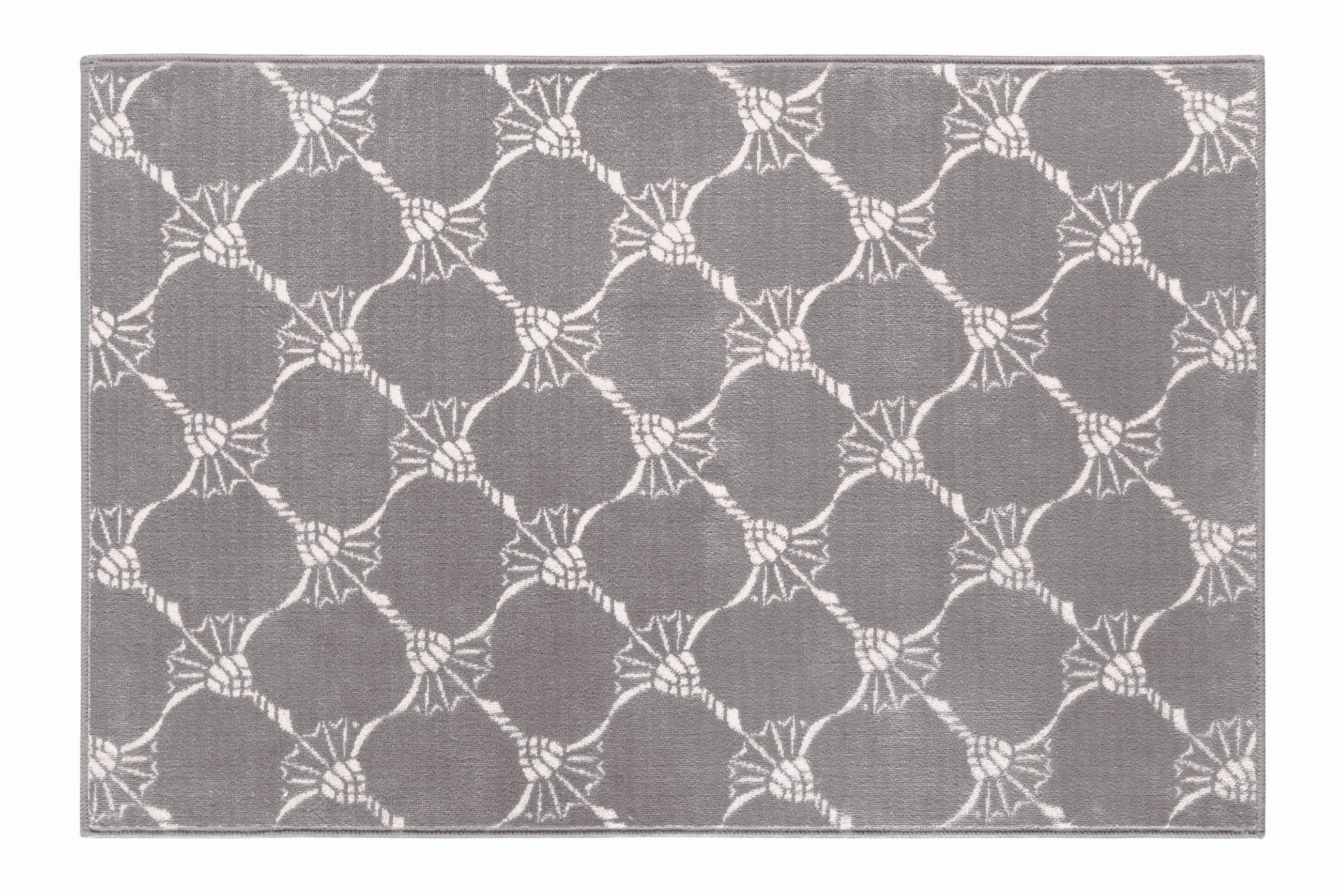BADTEPPICH REPETITION Grau, Graphitfarben 60/90 cm  - Graphitfarben/Grau, Kunststoff/Textil (60/90cm) - Joop!