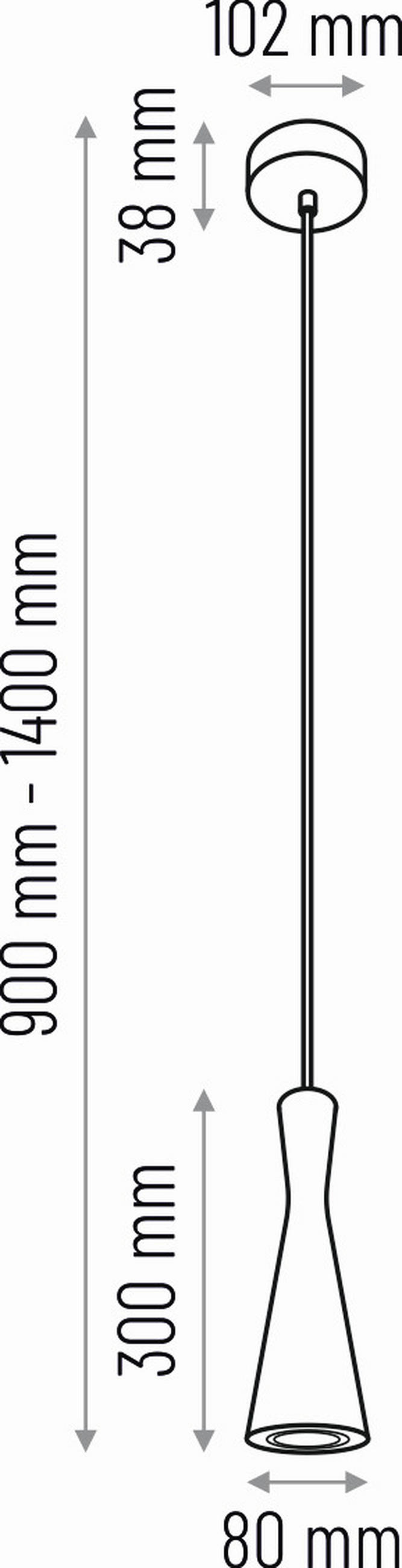 HÄNGELEUCHTE 10/90-140 cm  - Erlefarben/Weiß, Natur, Holz (10/90-140cm)