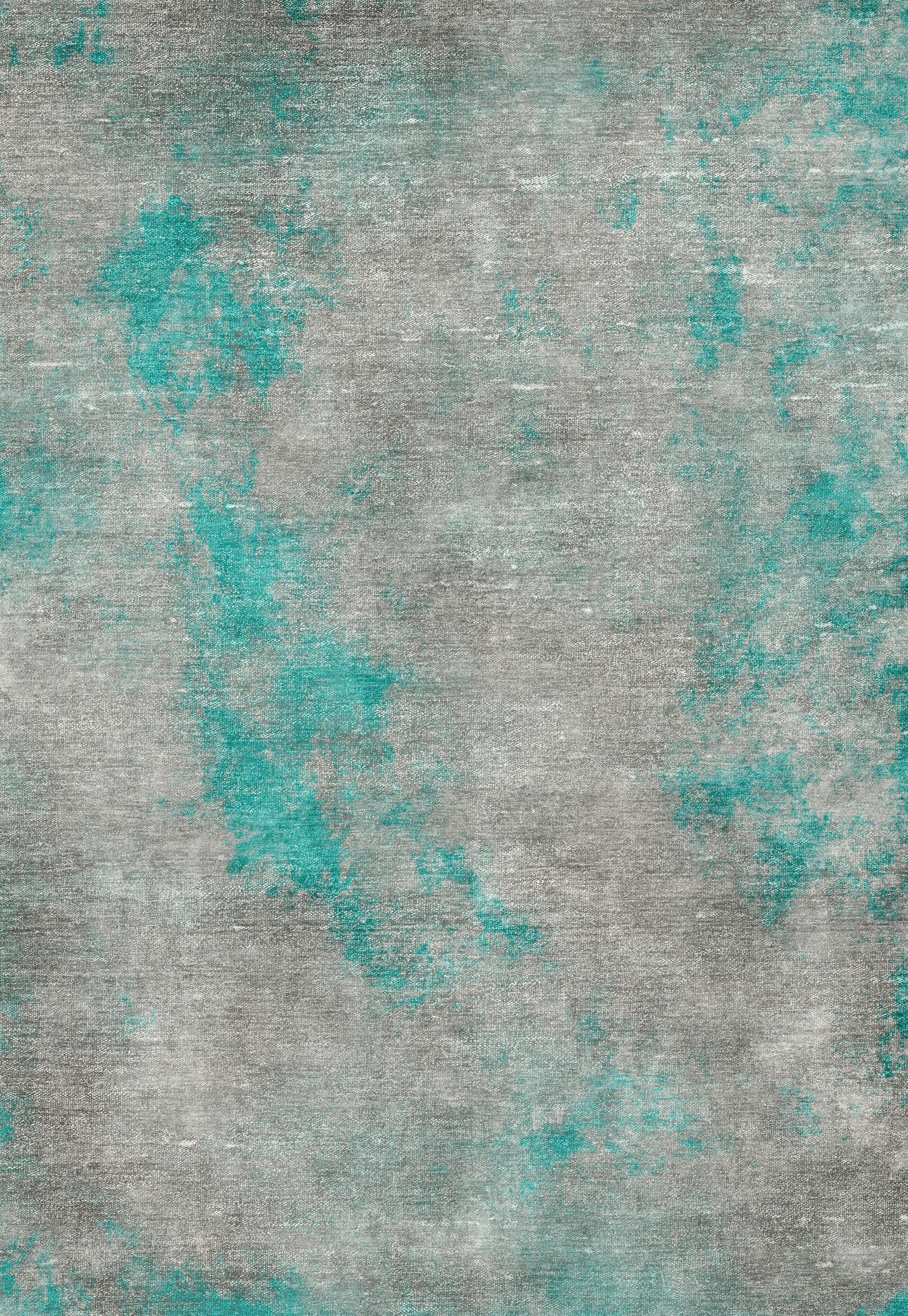 VINTAGE-TEPPICH 160/230 cm ONDEA ONIS Hellgrau, Türkis, Grau  - Türkis/Hellgrau, Design, Kunststoff/Textil (160/230cm) - Lindorug