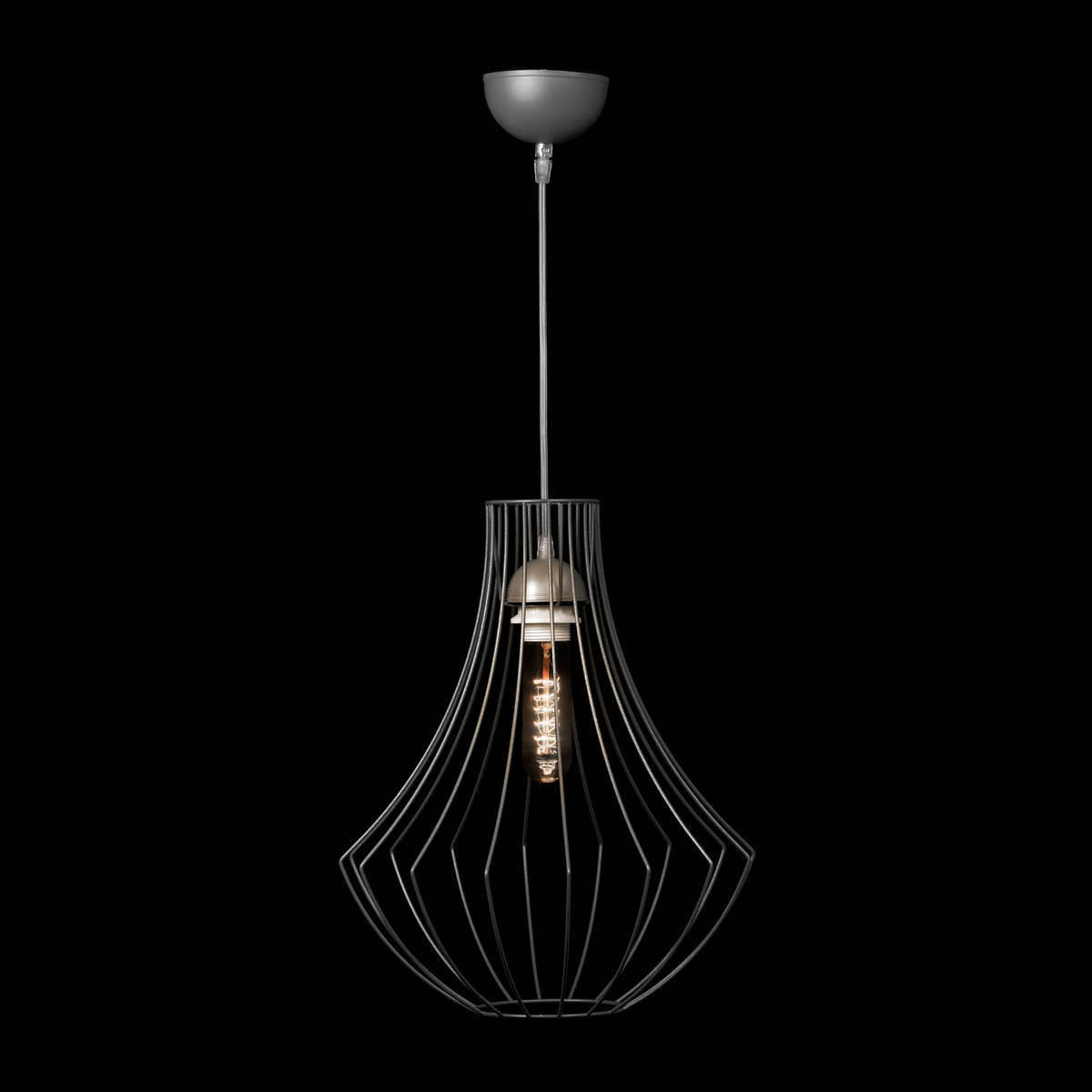 ZÁVĚSNÉ SVÍTIDLO,  32/40/32 cm - barvy stříbra, Trend, kov (32/40/32cm) - P & B