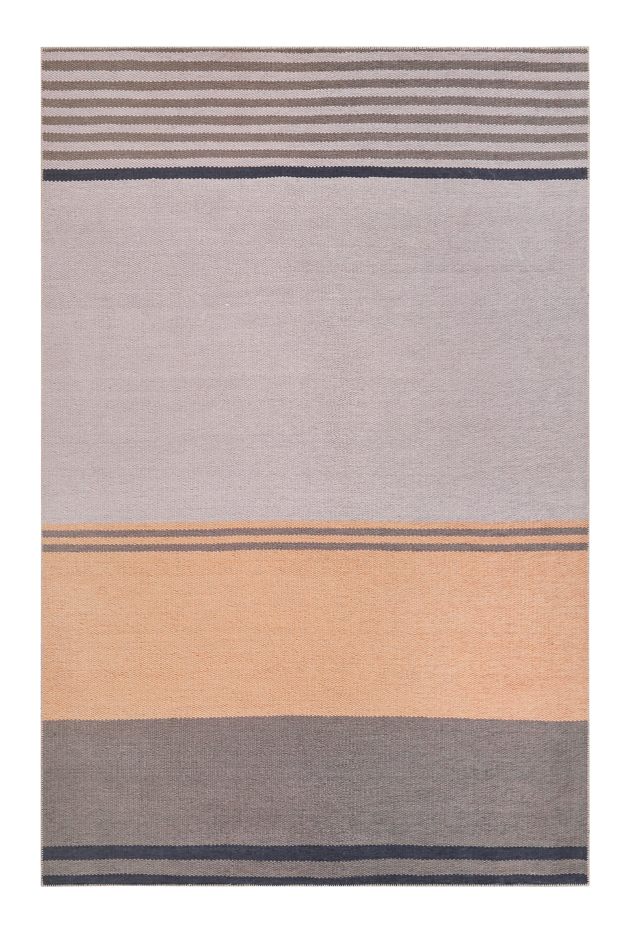 Esprit KOBEREC TKANÝ NA PLOCHO, 160/230 cm, hnědá, šedá, oranžová - hnědá,šedá, oranžová - textil