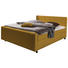 BOXSPRINGBETT Webstoff 180/200 cm INKL. Matratze, Topper - Gelb/Schwarz, Design, Kunststoff/Textil (180/200cm) - Hom`in