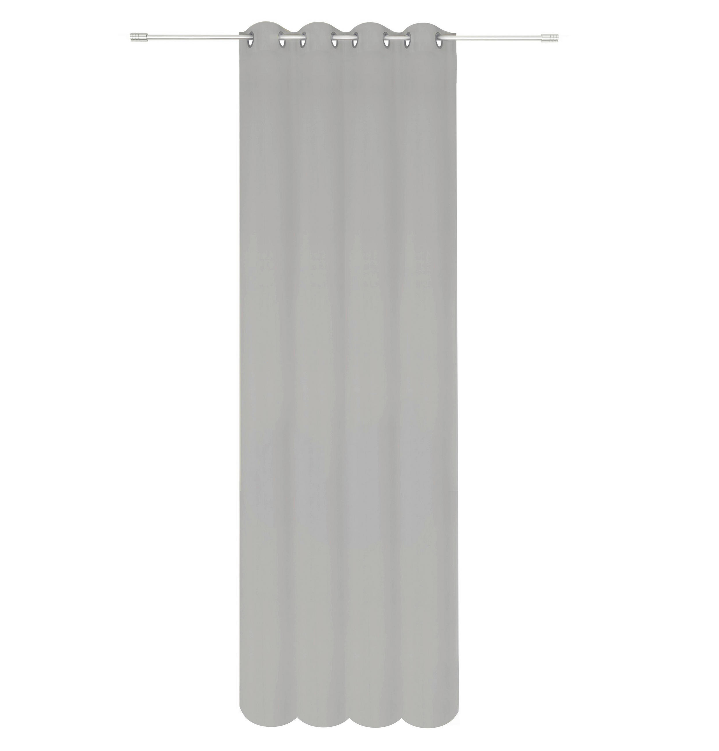 ÖSENSCHAL halbtransparent 135/245 cm   - Grau, Basics, Textil (135/245cm)