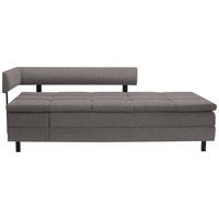 LIEGE in Flachgewebe Grau  - Schwarz/Grau, MODERN, Textil/Metall (208/77/98cm) - Joka