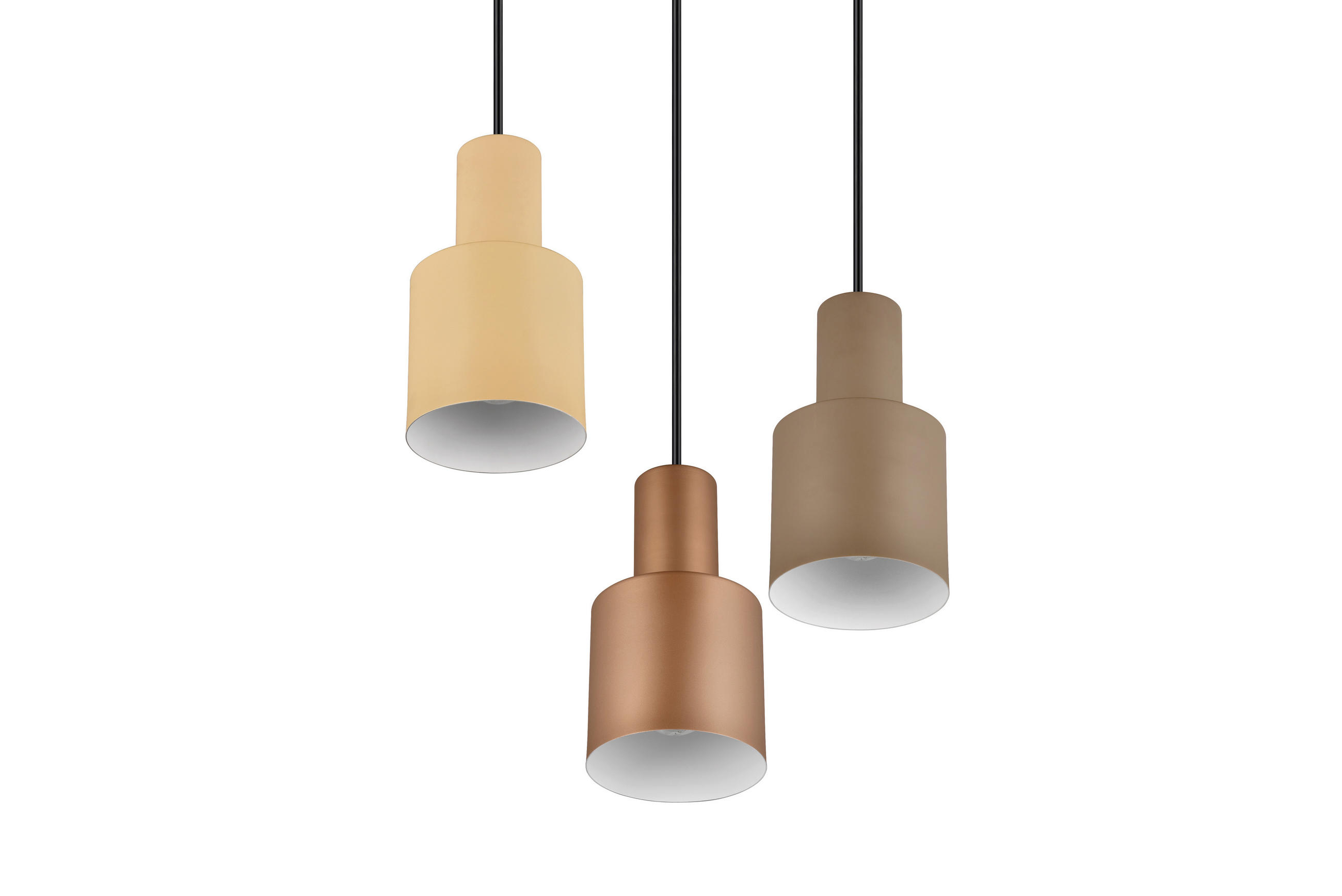 ZÁVĚSNÉ SVÍTIDLO, 37/150 cm  - černá/cappuccino, Konvenční, kov (37/150cm) - Trio Leuchten
