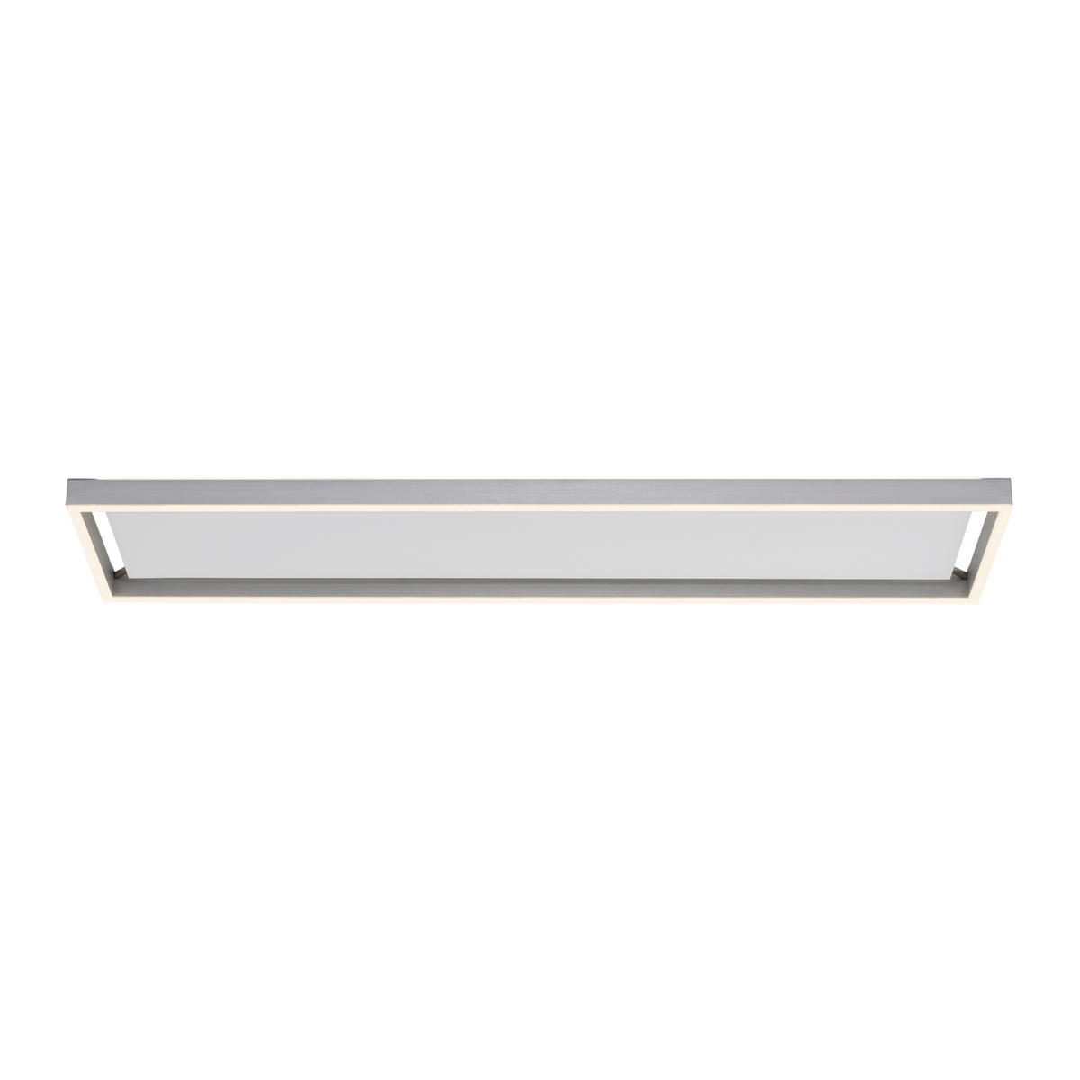PLAFONIERĂ CU LED - argintiu, Design, plastic/metal (100/25/5,6cm)