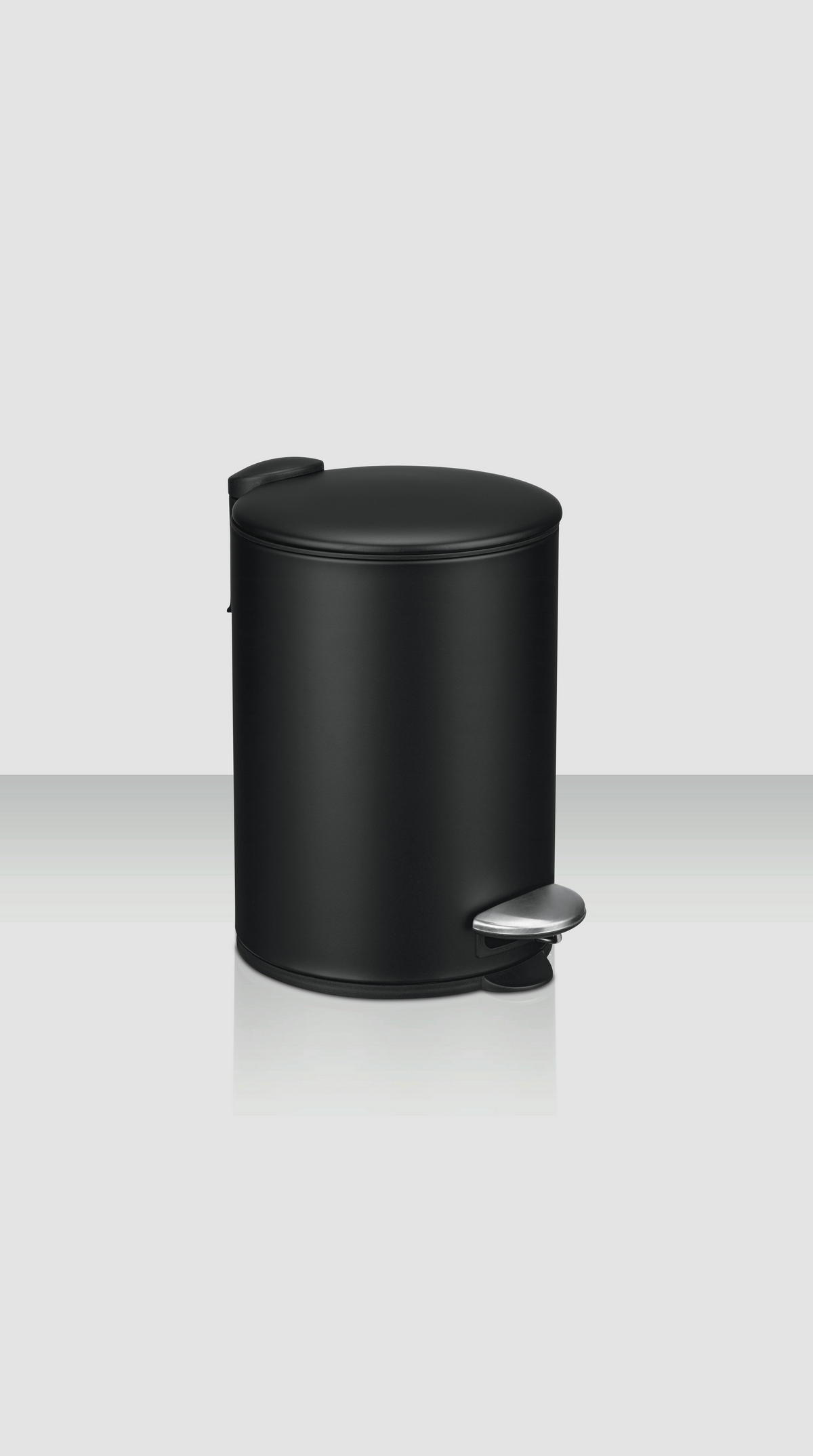 TRETEIMER OSKAR 2.7 L  - Schwarz, KONVENTIONELL, Kunststoff/Metall (16,9/25cm) - Novel
