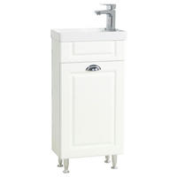 TVÄTTSTÄLL MED KOMMOD 41 cm  - vit/silver, Modern, metall/trämaterial (41cm) - MID.YOU