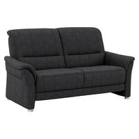 2,5-SITZER Flachgewebe Schwarz  - Alufarben/Schwarz, Konventionell, Textil/Metall (172/96/93cm) - Beldomo Premium
