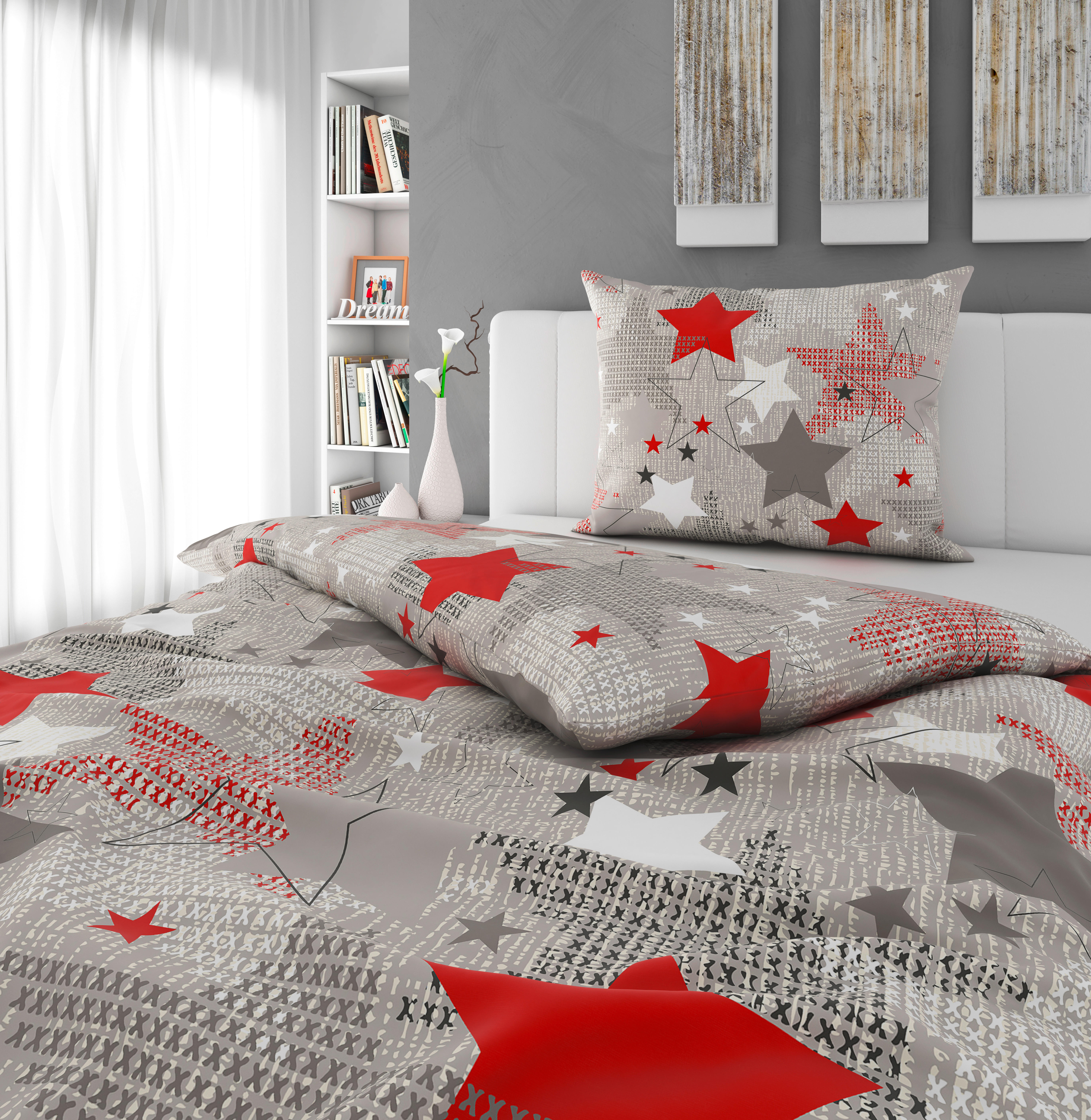LENJERIE DE PAT 140/220 cm  - antracit, Konventionell, textil (140/220cm) - Esposa