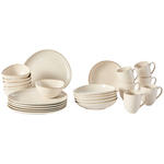 KOMBISERVICE AQUA SABBIA 24-teilig  - Beige, Trend, Keramik - Novel