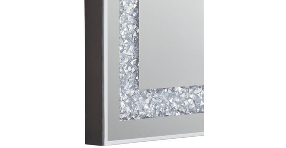 WANDSPIEGEL 40/60/1,5 cm    - Silberfarben, Trend, Glas/Holzwerkstoff (40/60/1,5cm) - Carryhome