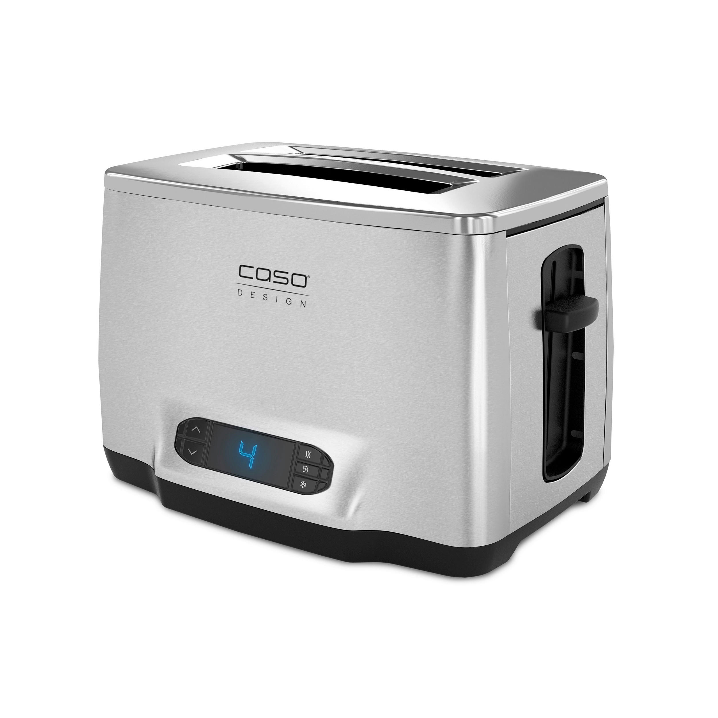 TOASTER  - Chromfarben/Schwarz, Basics, Kunststoff/Metall (24/20/19,5cm) - CASO Design