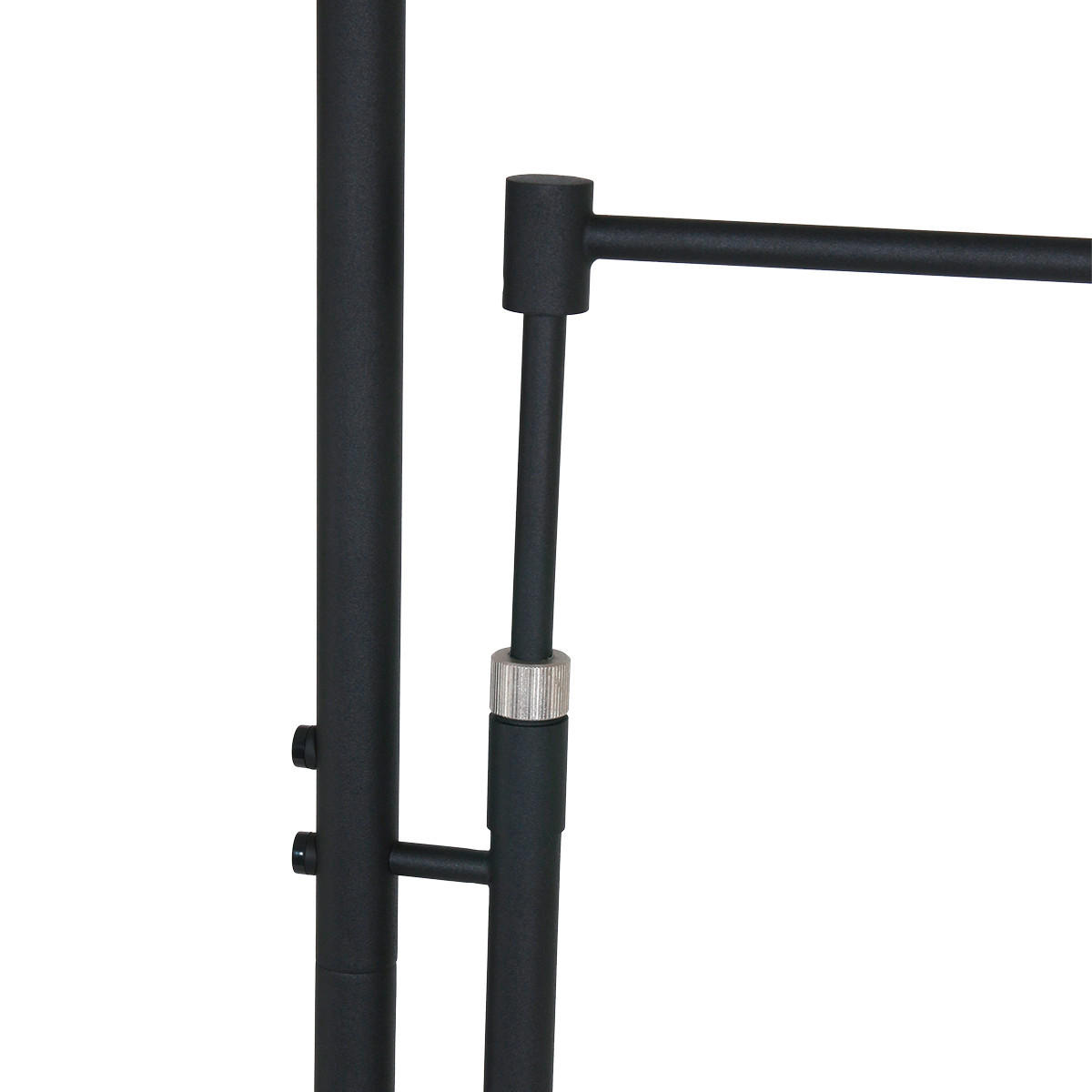 STEHLEUCHTE 55/185 cm    - Schwarz, Design, Glas/Metall (55/185cm)
