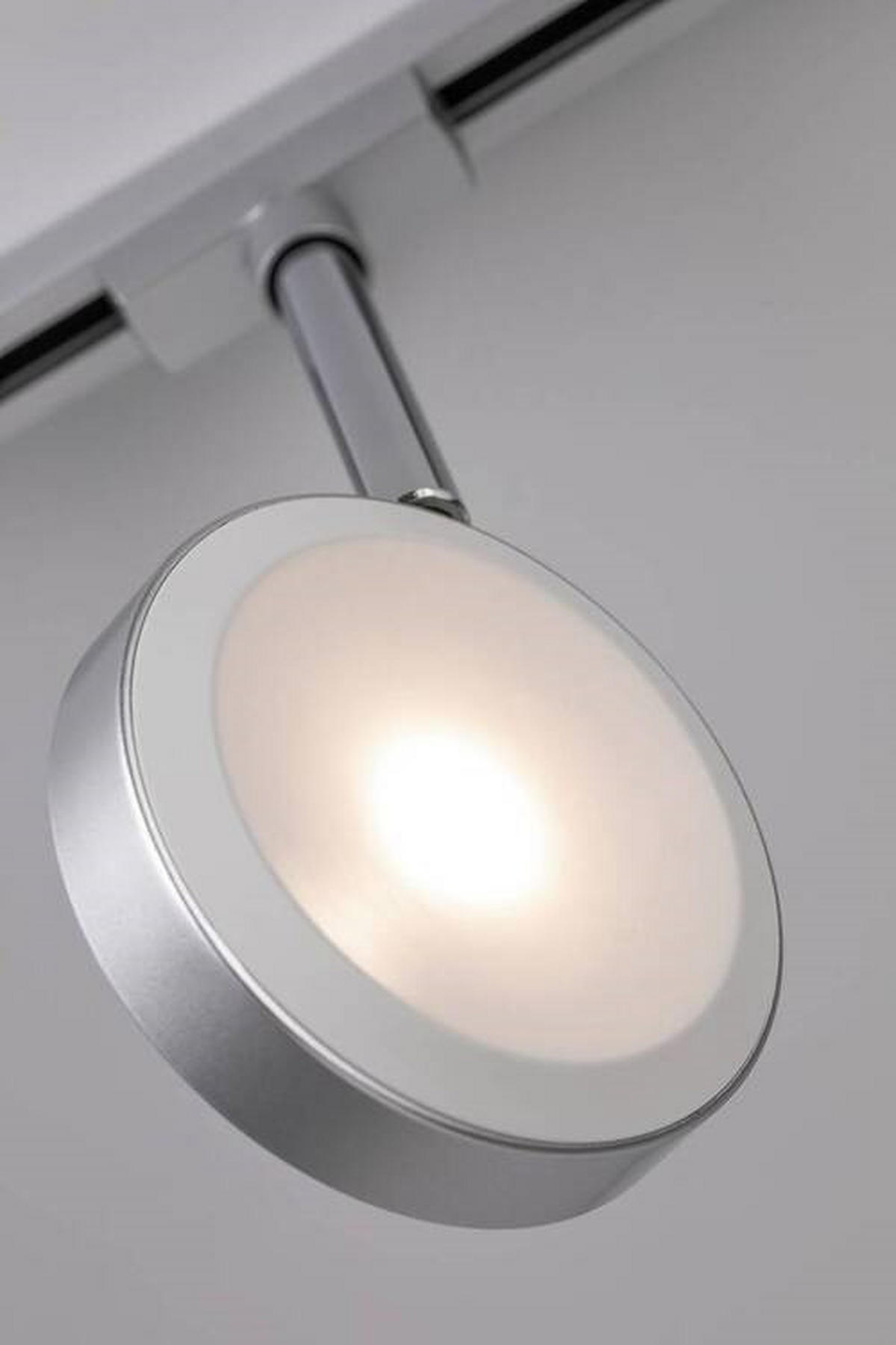 SCHIENENSYSTEM-STRAHLER 2,9/21,5 cm   - Chromfarben, Basics, Kunststoff/Metall (2,9/21,5cm) - Paulmann