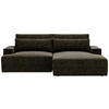 ECKSOFA in Struktur Schwarz  - Schwarz, Design, Kunststoff/Textil (272/156cm) - Livetastic