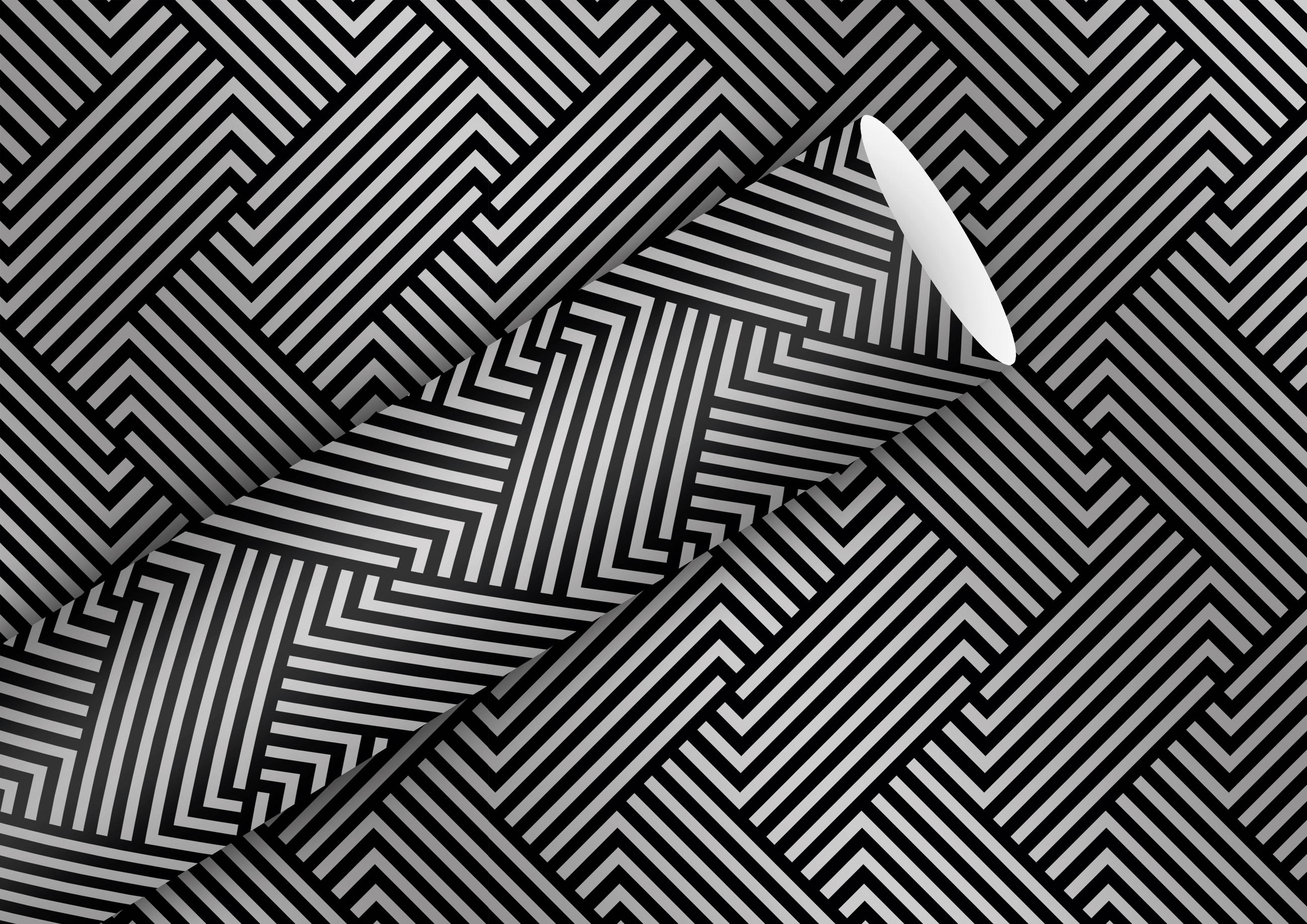 GESCHENKPAPIER  - Schwarz, Basics, Papier (5/70cm)