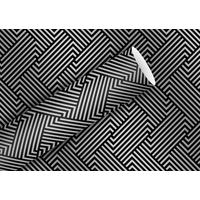 GESCHENKPAPIER  - Schwarz, Basics, Papier (5/70cm)