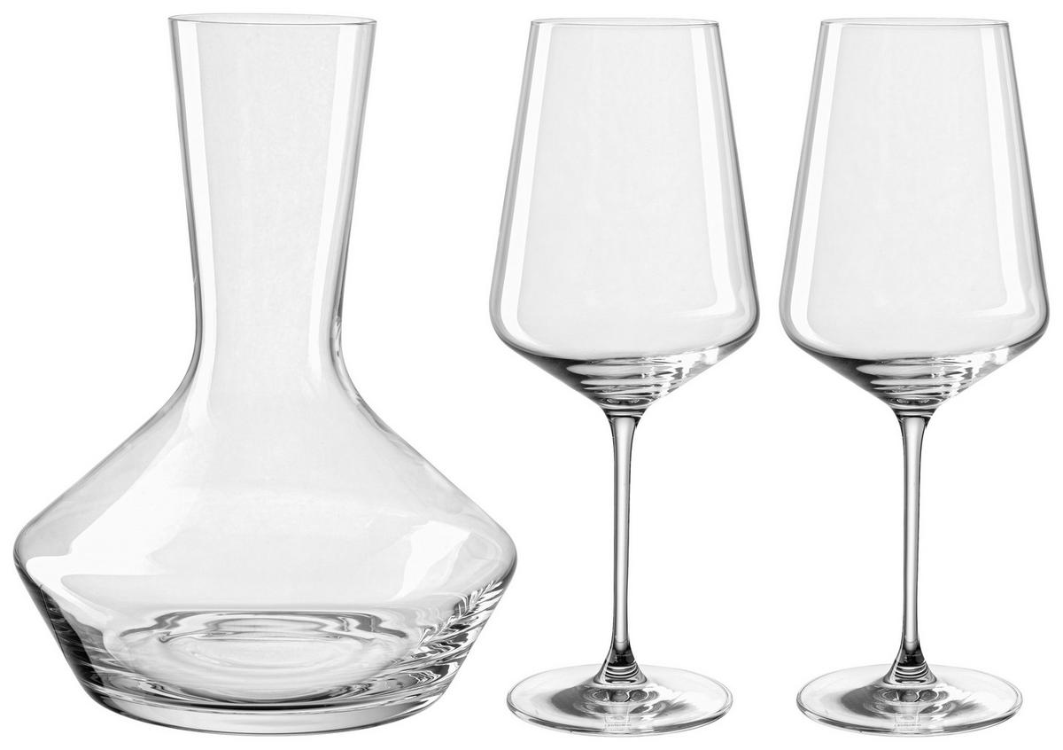 WEINSET - Klar, Basics, Glas (28,1/26,1/21,6cm) - Leonardo