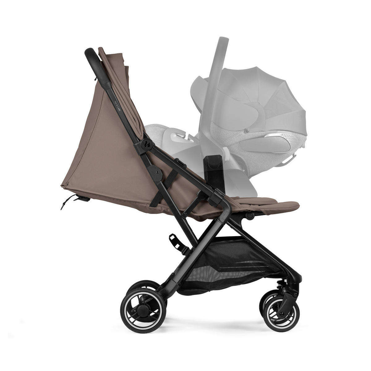 BUGGY Fly N Care  - Beigebraun/Schwarz, Basics, Textil/Metall (80/45/100cm) - Hauck
