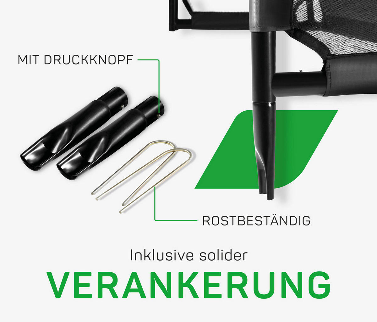 FUßBALLTOR - Schwarz, KONVENTIONELL, Kunststoff/Metall (220/170/80cm) - Salta