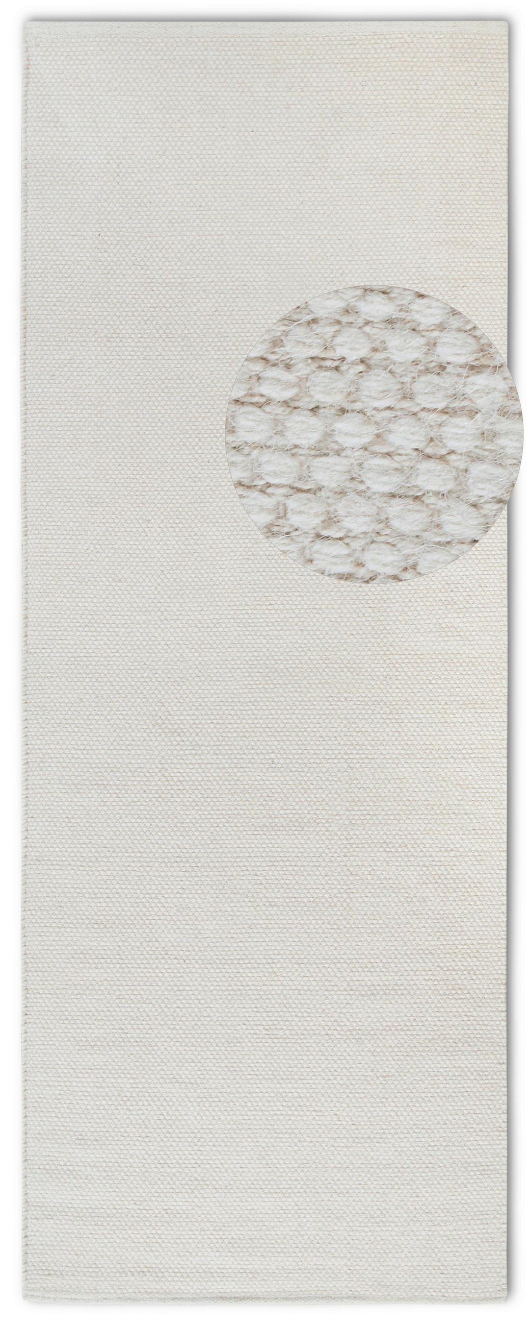 LÄUFER 80/200/200 cm Delhi  - Weiß, Basics, Textil (80/200/200cm) - Elle Decoration