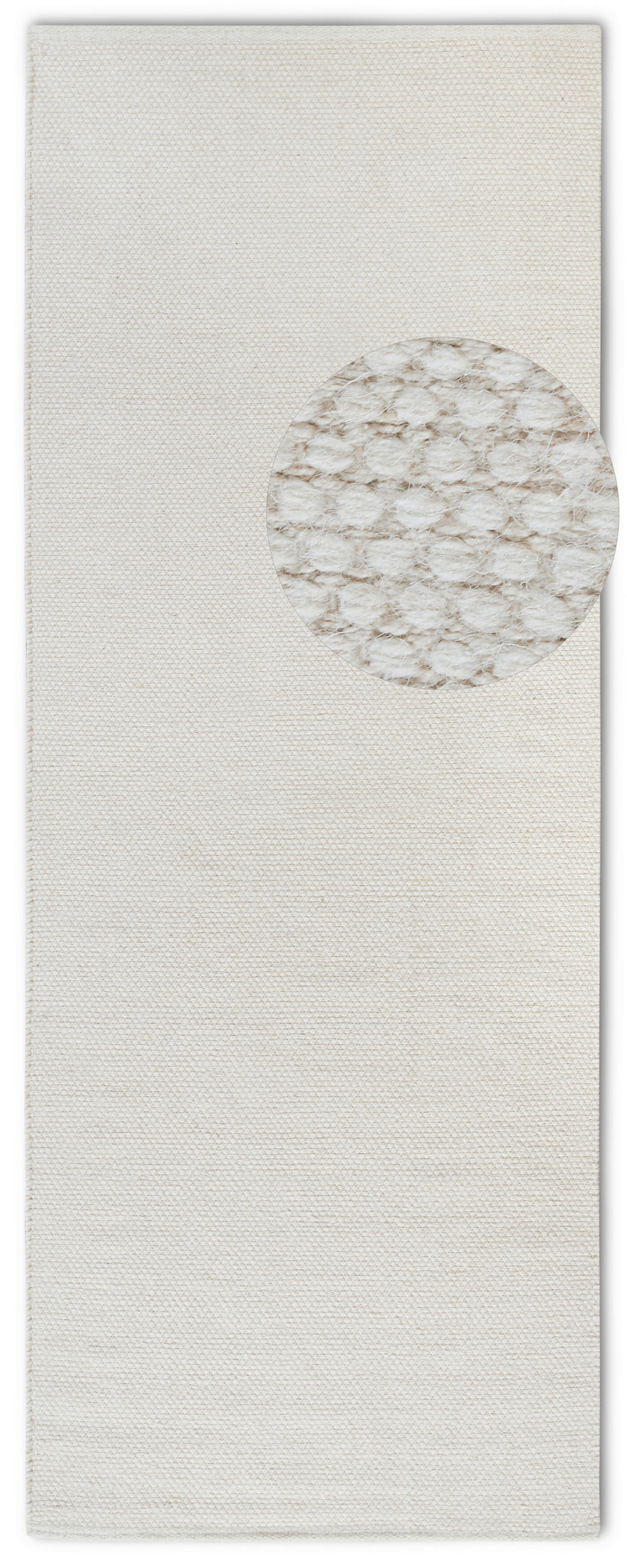 LÄUFER 80/200/200 cm Delhi  - Weiß, Basics, Textil (80/200/200cm) - Elle Decoration