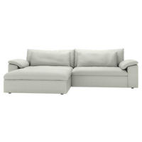 ECKSOFA  Chenille Naturfarben  - Schwarz/Naturfarben, Modern, Kunststoff/Textil (198/306cm) - Carryhome