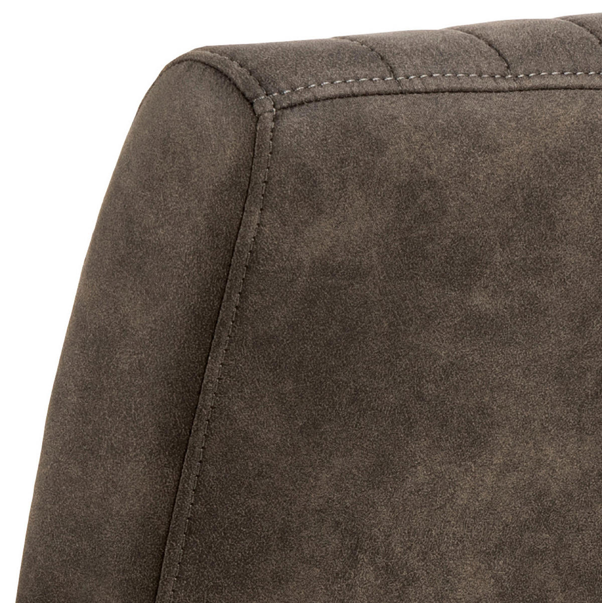 STOLICA S NASLONOM ZA RUKE  antracit, smeđa  tekstil      - svijetlo smeđa/crna, Design, tekstil/metal (50,5/84,5/64,5cm) - MID.YOU