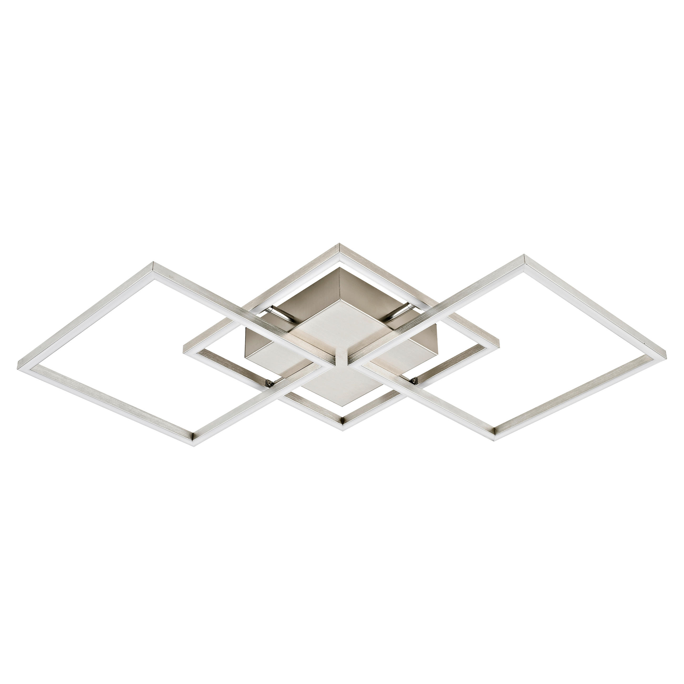 Plafonieră Cu Led 3,2 W    75,5/37/6 cm  - culoare nichel, Trend, plastic/metal (75,5/37/6cm) - Novel