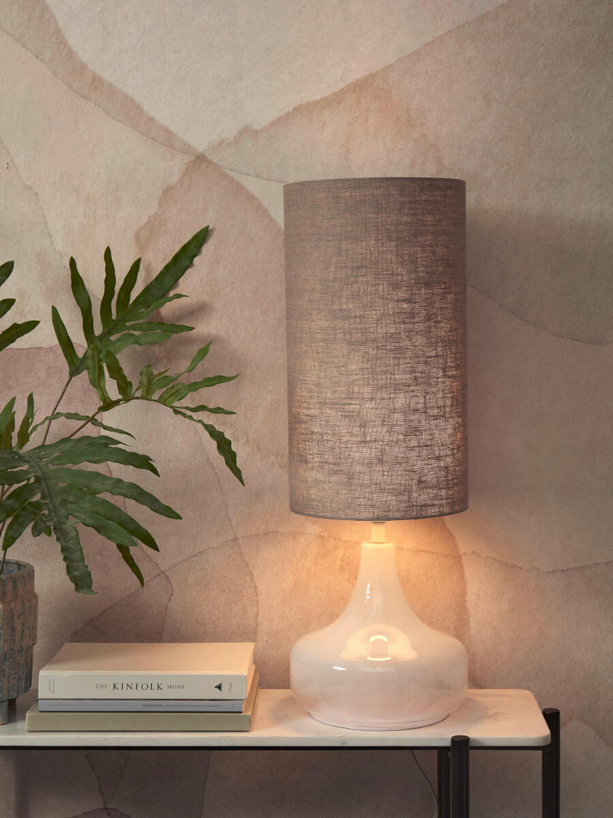 BORDSLAMPA 25/75 cm   - grå, Trend, textil (25/75cm) - It's about Romi