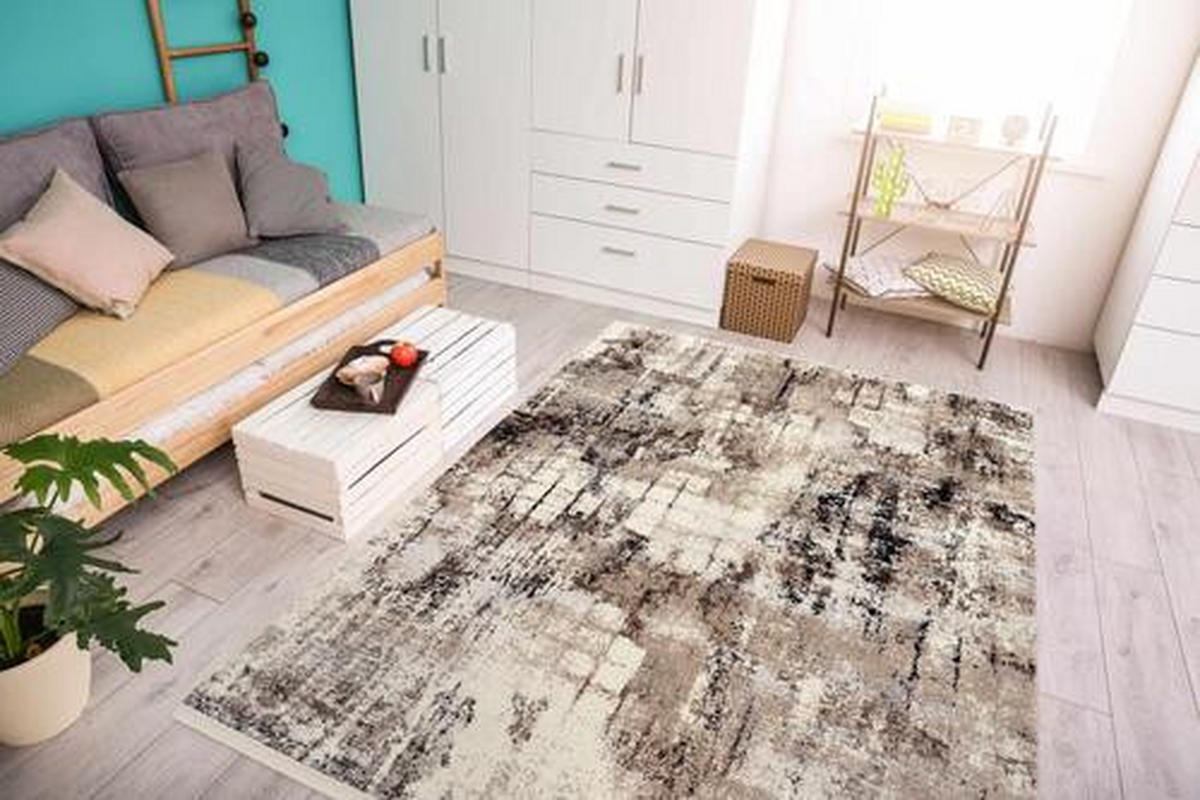 WEBTEPPICH 133/190 cm Antibes Braun, Beige  - Beige/Braun, Design, Textil (133/190cm) - Novel