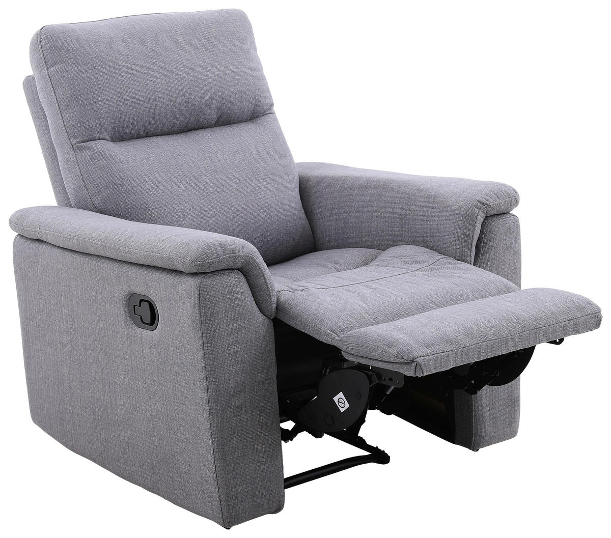 1-SITS i mikrofiber mörkgrå  - mörkgrå/svart, Klassisk, trä/textil (92/103/97cm) - Chilliano