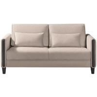 SCHLAFSOFA in Holz, Textil Schwarz, Beige  - Beige/Schwarz, Design, Holz/Textil (174/88/104cm) - Niels Andersson