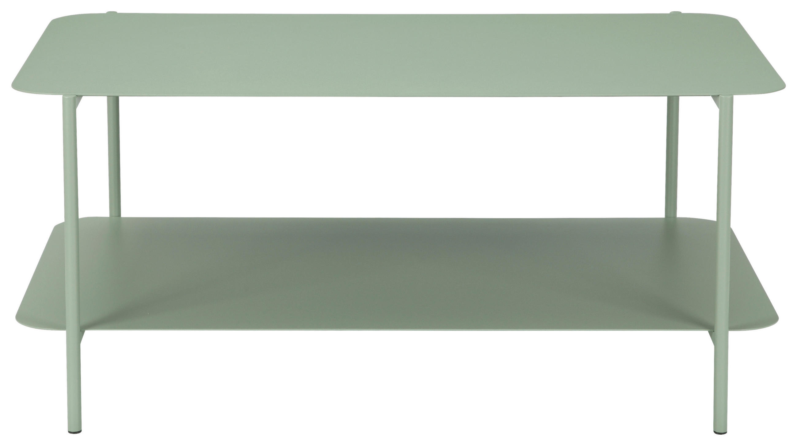 COUCHTISCH 90/58,4/40 cm rechteckig Grün  - Grün, Design, Metall (90/58,4/40cm) - Carryhome
