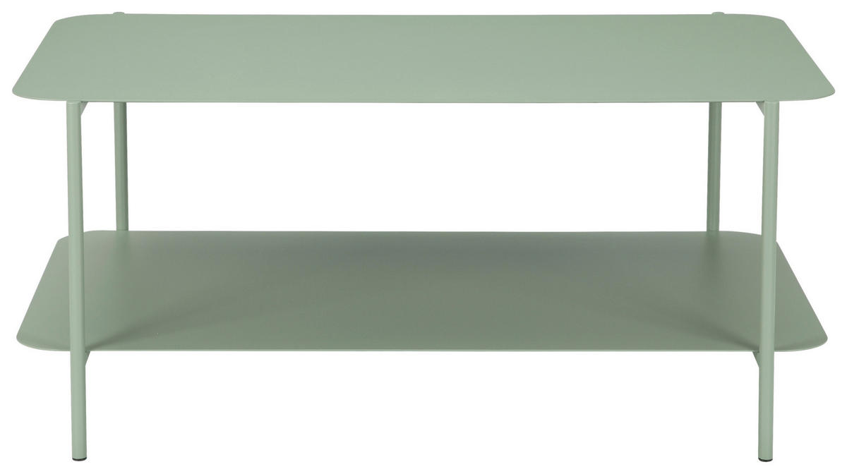 COUCHTISCH 90/58,4/40 cm rechteckig Grün  - Grün, Design, Metall (90/58,4/40cm) - Carryhome