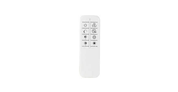 LED-DECKENLEUCHTE 100/75/7,5 cm - Nickelfarben, Design, Kunststoff/Metall (100/75/7,5cm) - Novel