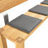 SITZBANK Asteiche massiv Eichefarben - Eichefarben, KONVENTIONELL, Holz/Metall (180/48/86cm) - CASSANDO