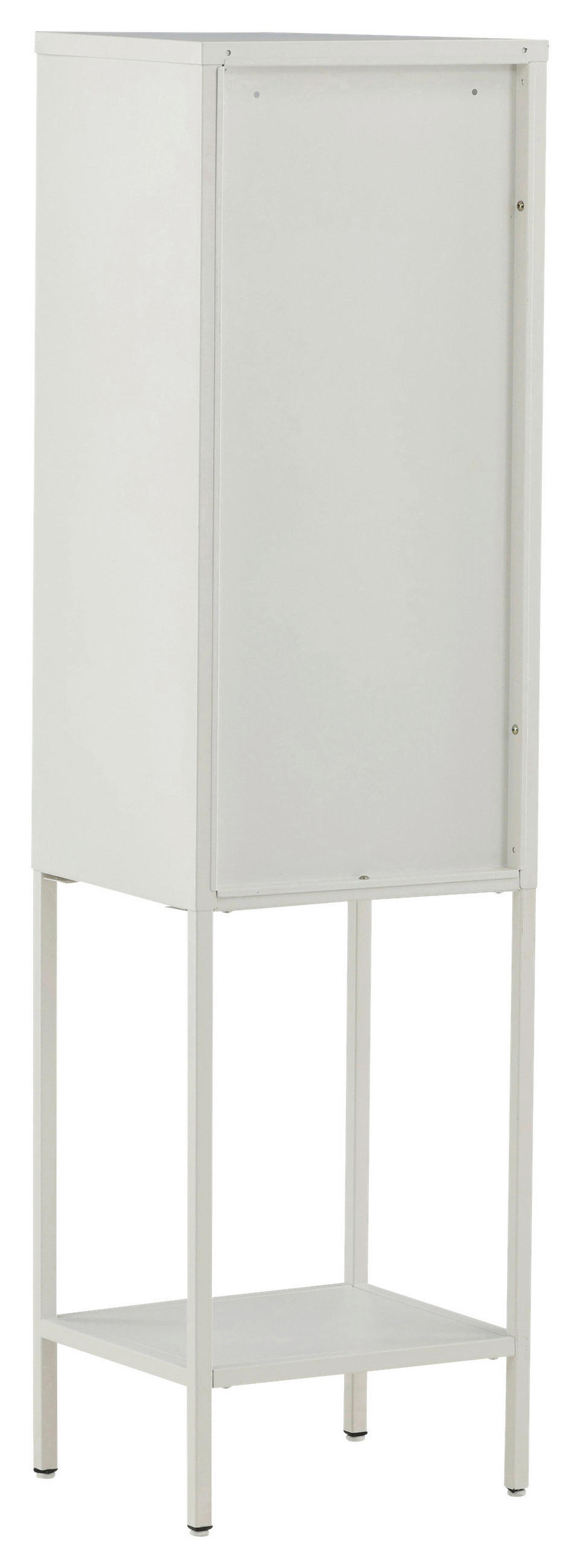 VITRINE in Weiß  - Weiß, Design, Metall (40,5/150/35cm) - Livetastic