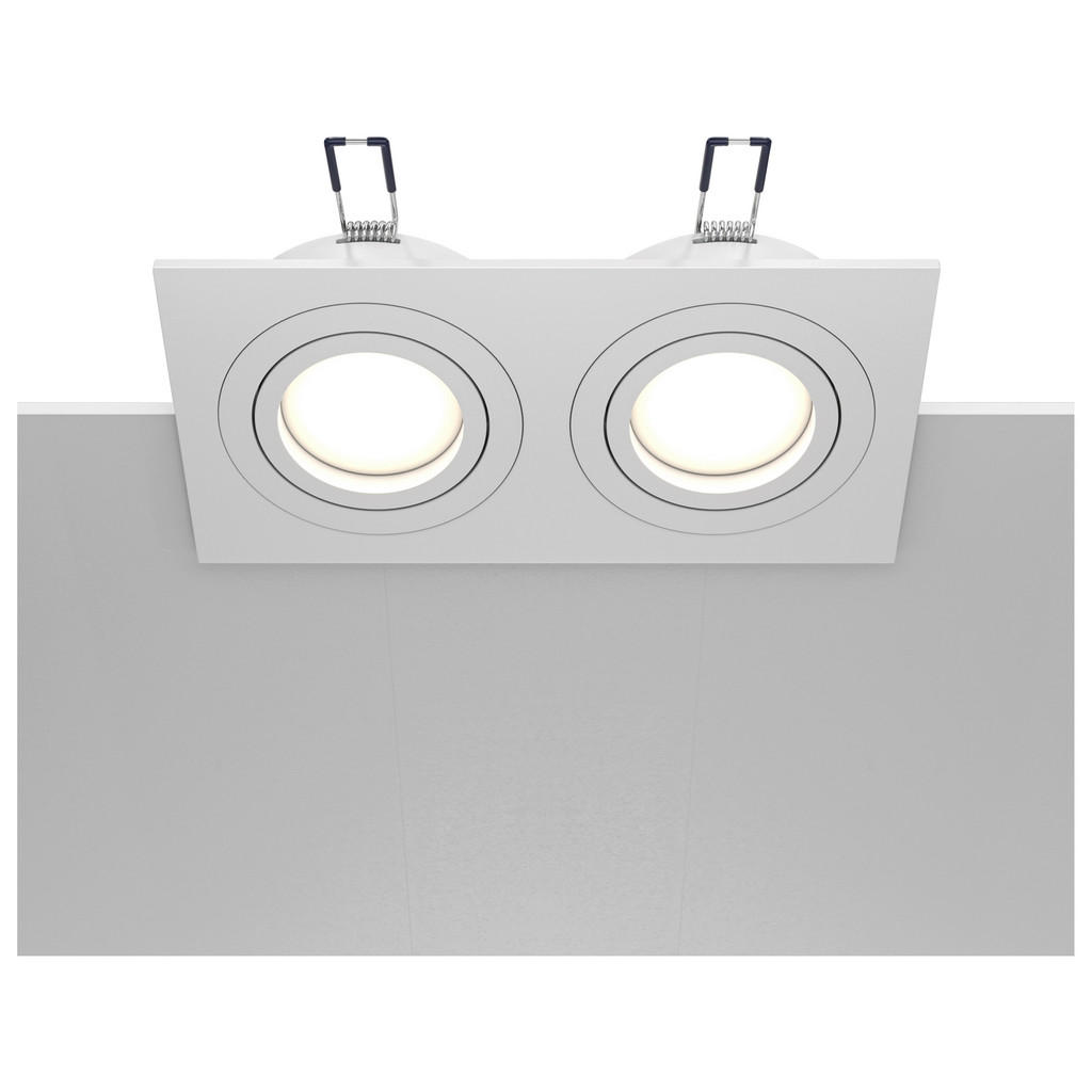 Thumbnail - Maytoni Strahler, Weiß, Metall, rechteckig,rechteckig, 9.2x2.5x17.5 cm, CE, schwenkbar, verstellbare Spotlights, Lampen ...