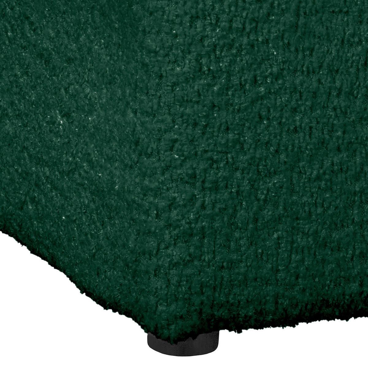 ECKSOFA Naomi Grün Chenille Rückenkissen  - Schwarz/Grün, Design, Kunststoff/Textil (243/284cm) - P & B