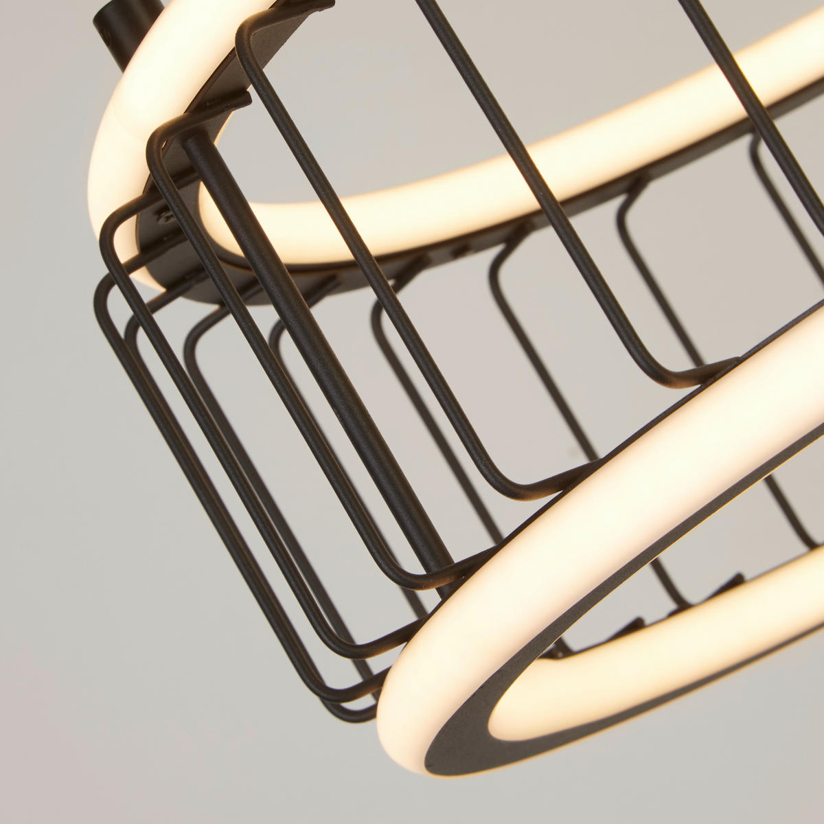 LED-HÄNGELEUCHTE Circolo 38/150 cm   - Schwarz, Design, Kunststoff/Metall (38/150cm)