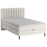 BOXBETT 120/200 cm  in Beige  - Beige/Schwarz, Design, Holz/Holzwerkstoff (120/200cm) - Stylife