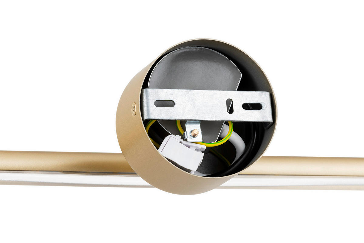 LED-WANDLEUCHTE Miriam 8/40/11 cm   - Goldfarben, Design, Metall (8/40/11cm)
