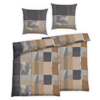 BETTWÄSCHE 4-teilig Satin 135/200 cm  - Beige, Basics, Textil (135/200cm) - Florella