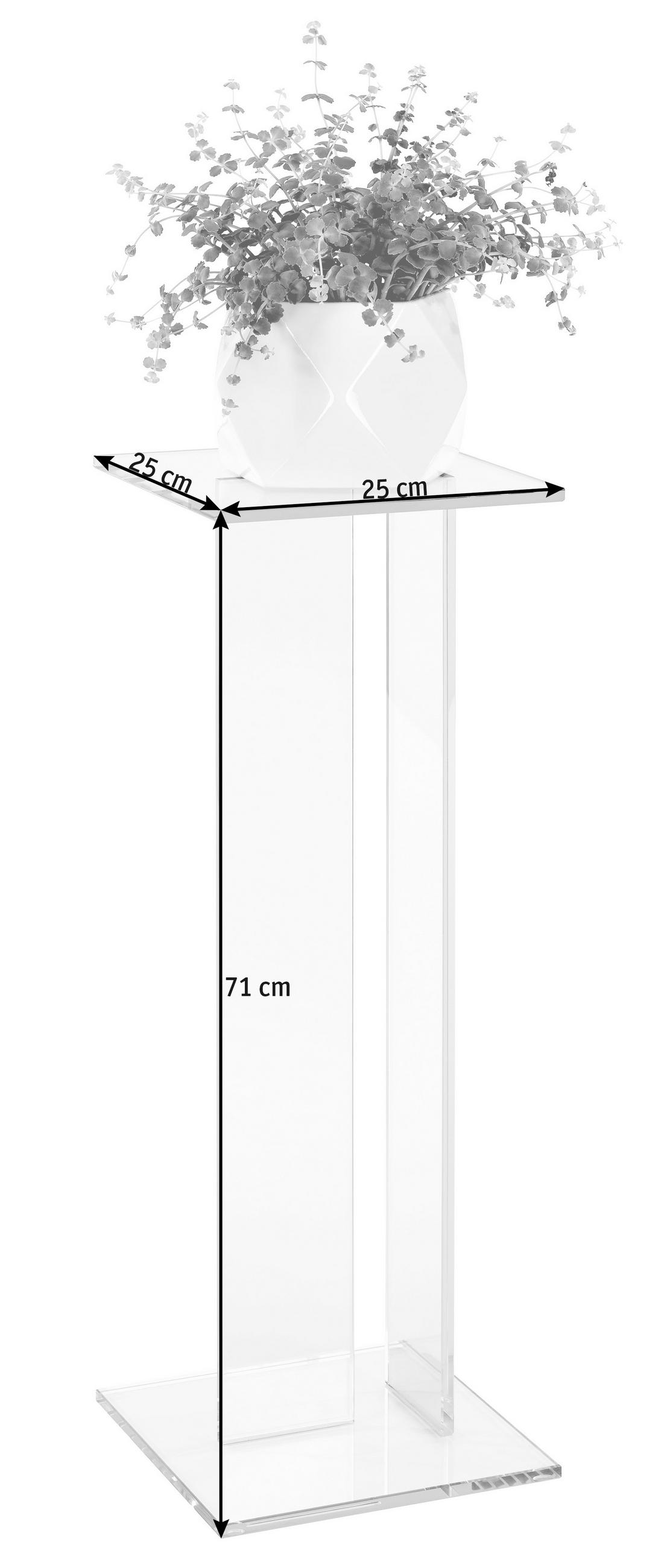STOJAN NA KVETY,  - Design, sklo (25/25/71cm) - Xora
